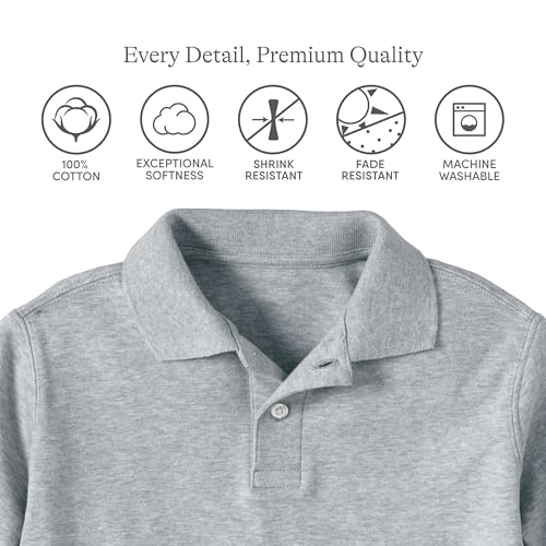 Image of Lands' End School Uniform Kids Short Sleeve Interlock Polo Shirt
