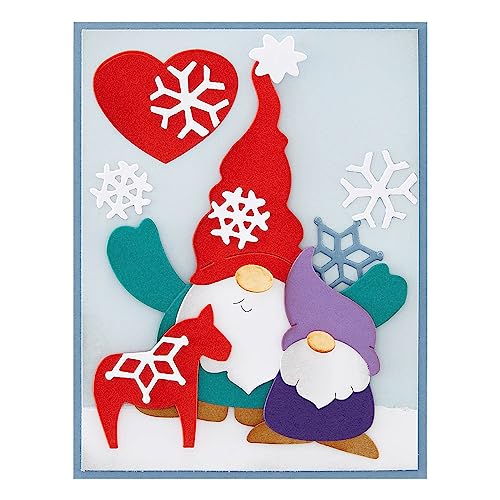 Matrices de découpe Gnome Hugs Stampendous pour scrapbooking de Noël - 7