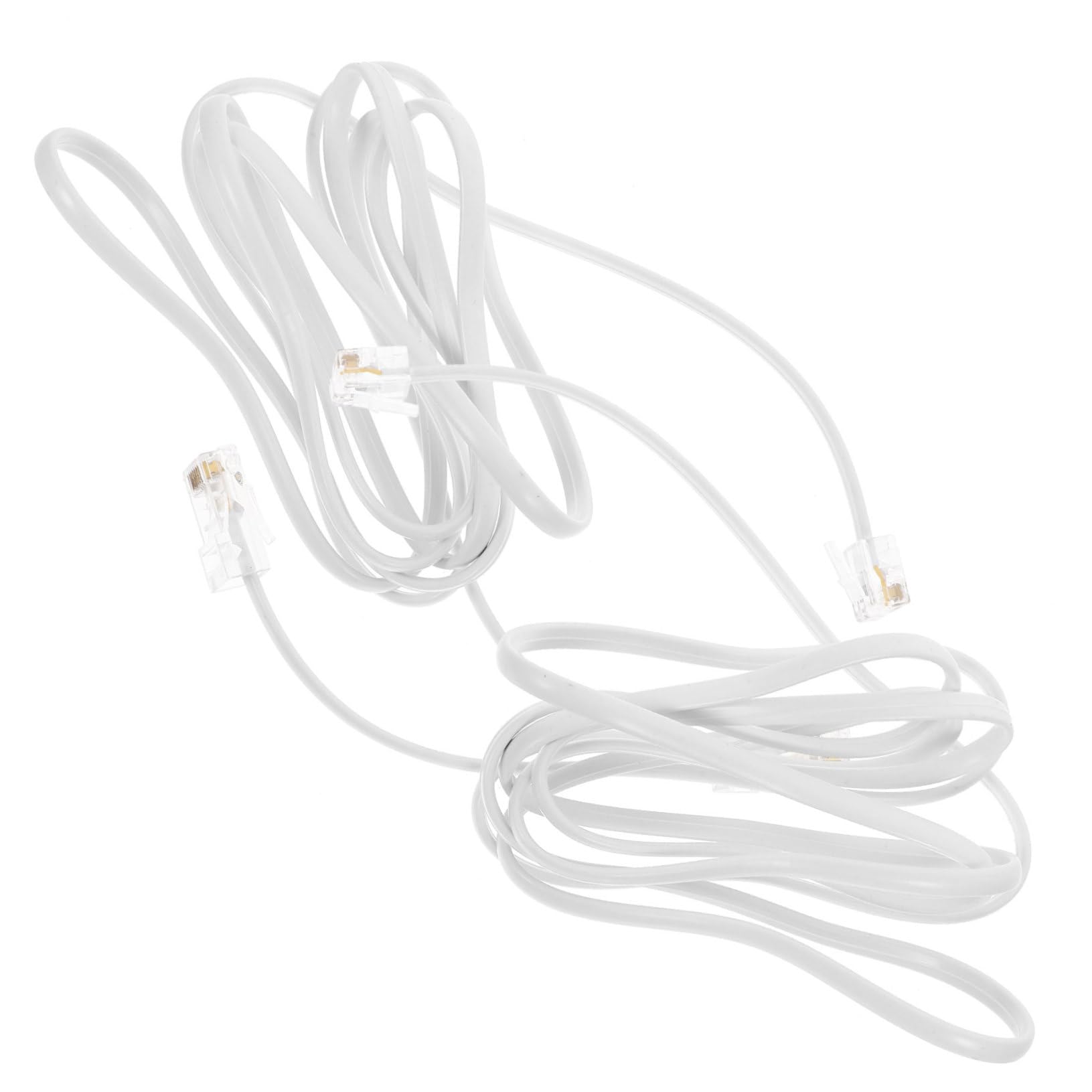 HEMOTON 4 Set Di Adattatori Rj11 Di Qualità Cavo Telefonico A Ethernet Connettore Facile Da Usare 2 Pezzi * 4