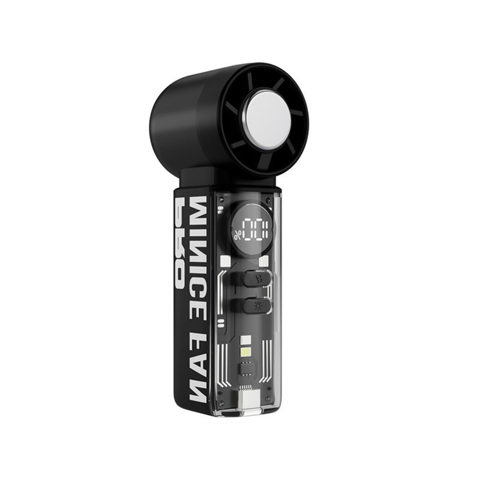 TAZIZI Compact Cooling Device Strong Wind Pocket Size Suitable Hiking Study Areas Fast Cooling Travel Fan