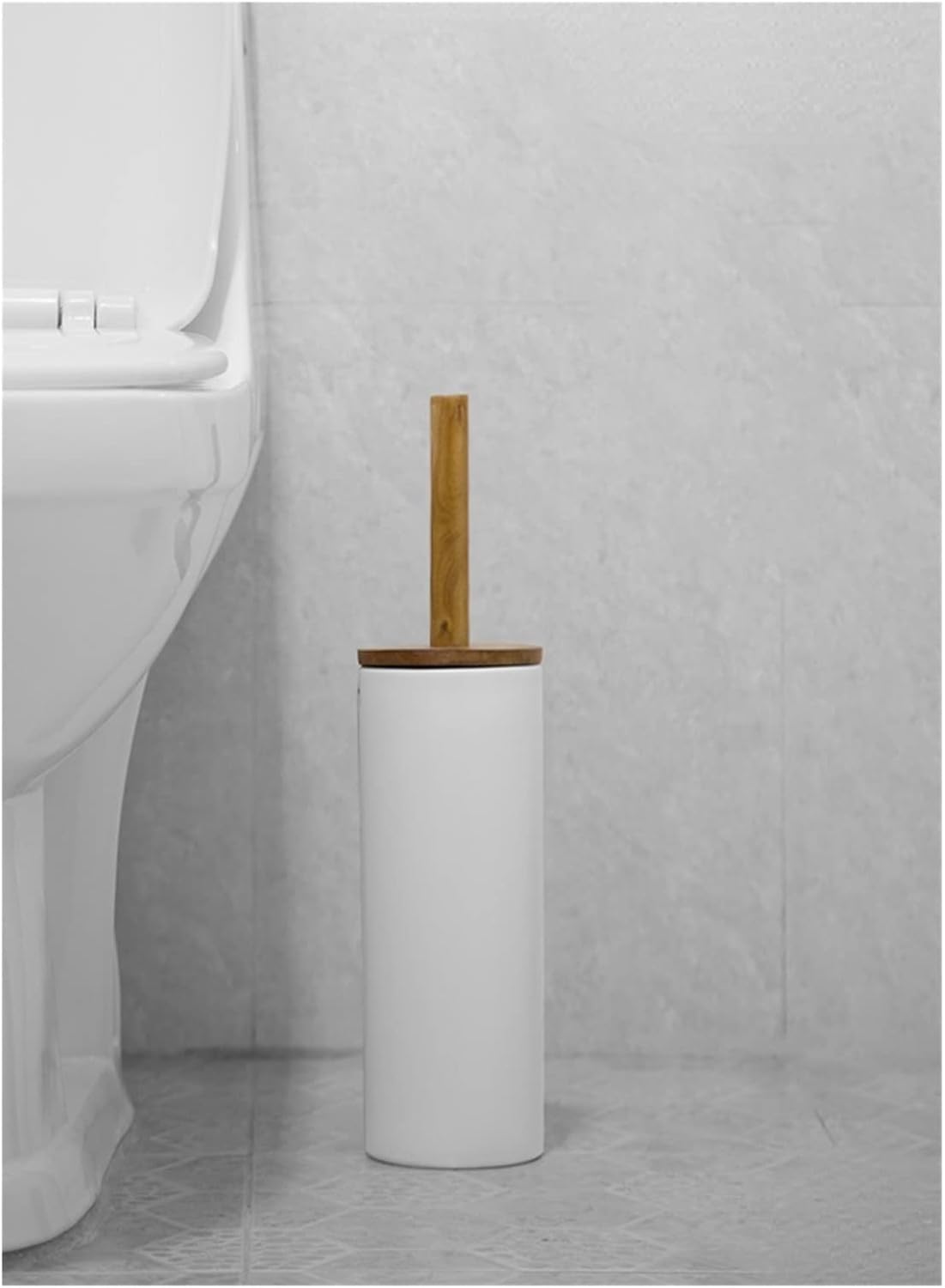 Bathroom White Toilet Brush Holder Toilet Brush Toilet Toilet Brush