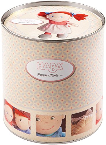 Haba 5737 - Puppe Mirli weiche Stoffpuppe, für Babys ab 6 Monaten zum Spielen, Kuscheln und Trösten, Geschenk zur Geburt… – Bild 5