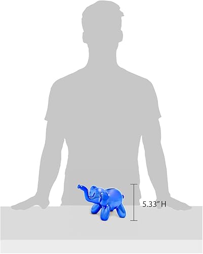 Miniatura 3 de Made By Humans Banco de dinero con globos, elefante bebé, regalo único de alcancía para niños y adultos geniales, color dorado