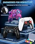 24 PCS Premium Silicone Thumb Grips for PS4/PS5/Xbox Controller, Multiple Colors Non-Slip Joystick Caps & Thumbstick Grips, Ultimate Comfort & Protection