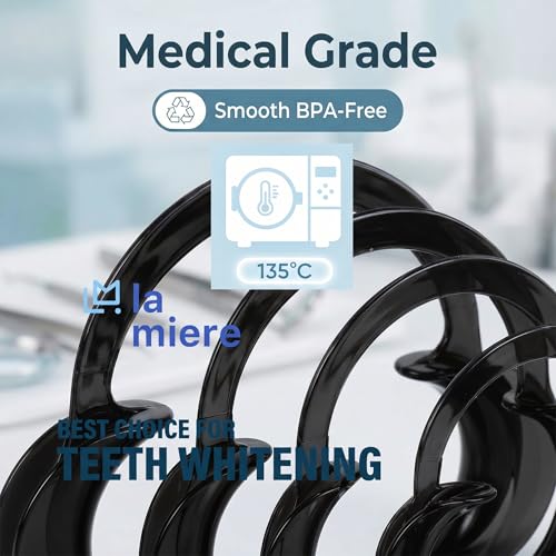Image of LA MIERE Dental Cheek Retractor C Shape Mouth Opener Size M, Pack of 3, Black