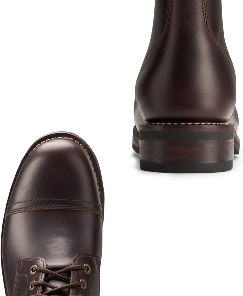 SUREWAY Men's 6" Mid-Top Work Boot - Genuine Leather, Classic Chukka Boots, Lace-Up Ankle Boot - Image 6