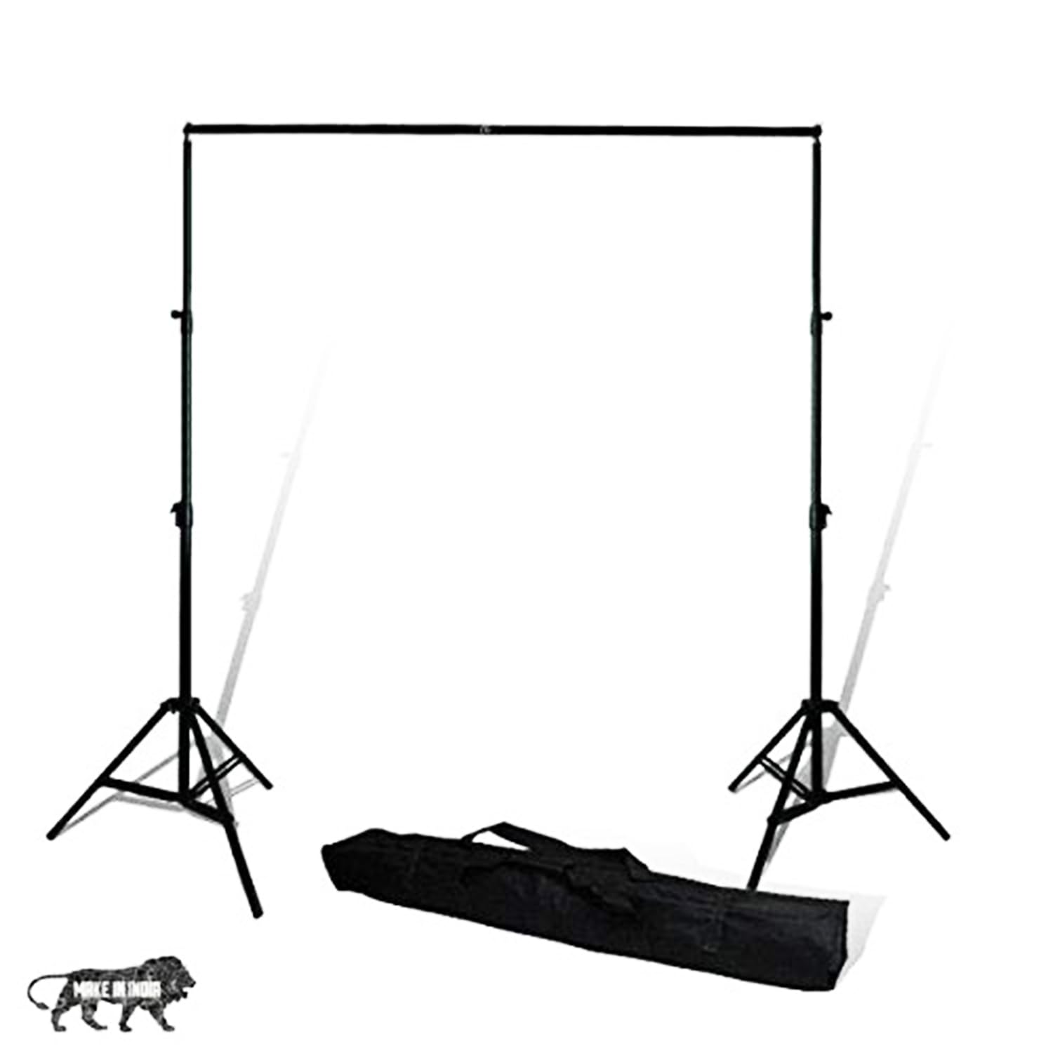 Hanumex 9x9 Feet Studio Background Stand Kit for Photography & Videography Backdrops, Adjustable & Foldable Portable Backdrop Support with Carry Bag