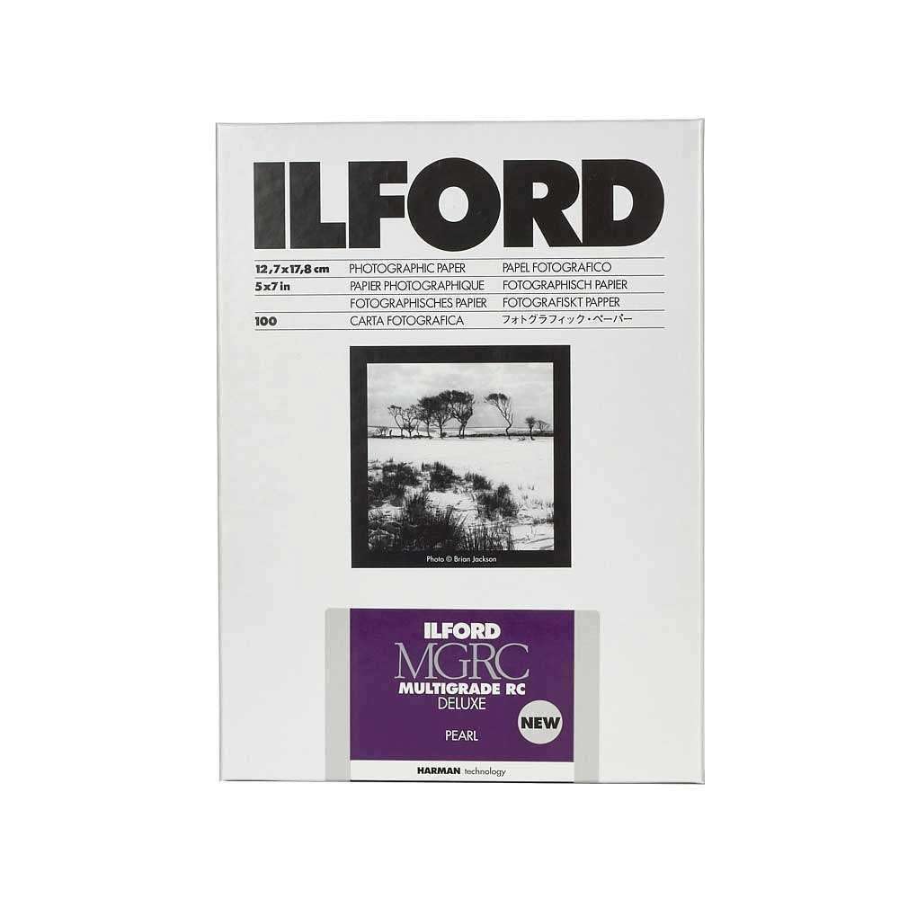 IlfordMultigrade V RC Deluxe Pearl Surface Black & White Photo Paper, 190gsm, 5x7", 100 Sheets