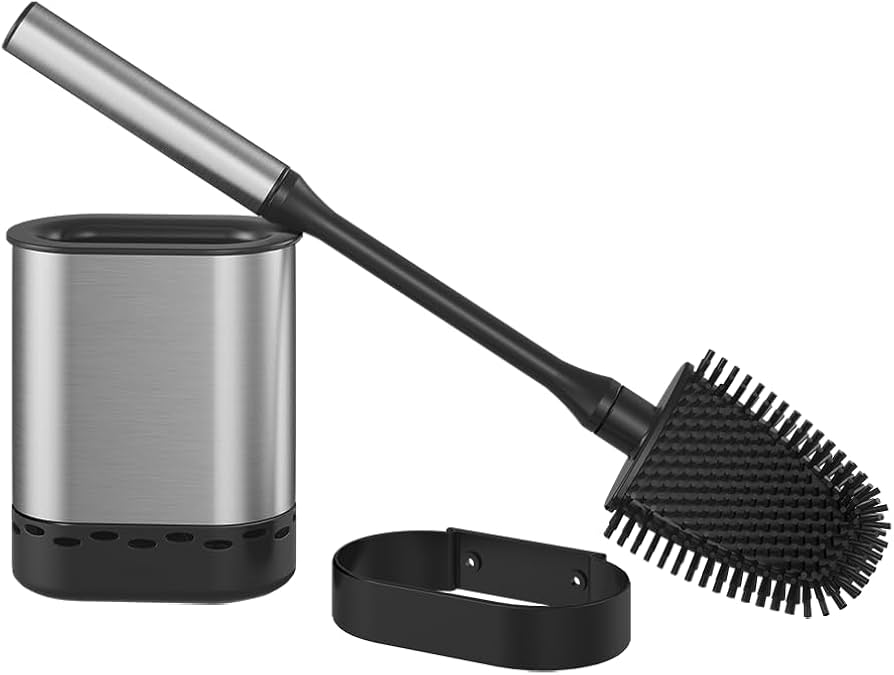 Amazon｜Metaltex トイレブラシ、ステンレススチールグレー、47 x 12.8