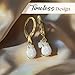 14K Gold Plated Opal Teardrop Earrings for Women – October Birthstone Jewelry – Dainty Leverback Earrings in Gold Over 925 Sterling Silver – Elegant Gift for Women