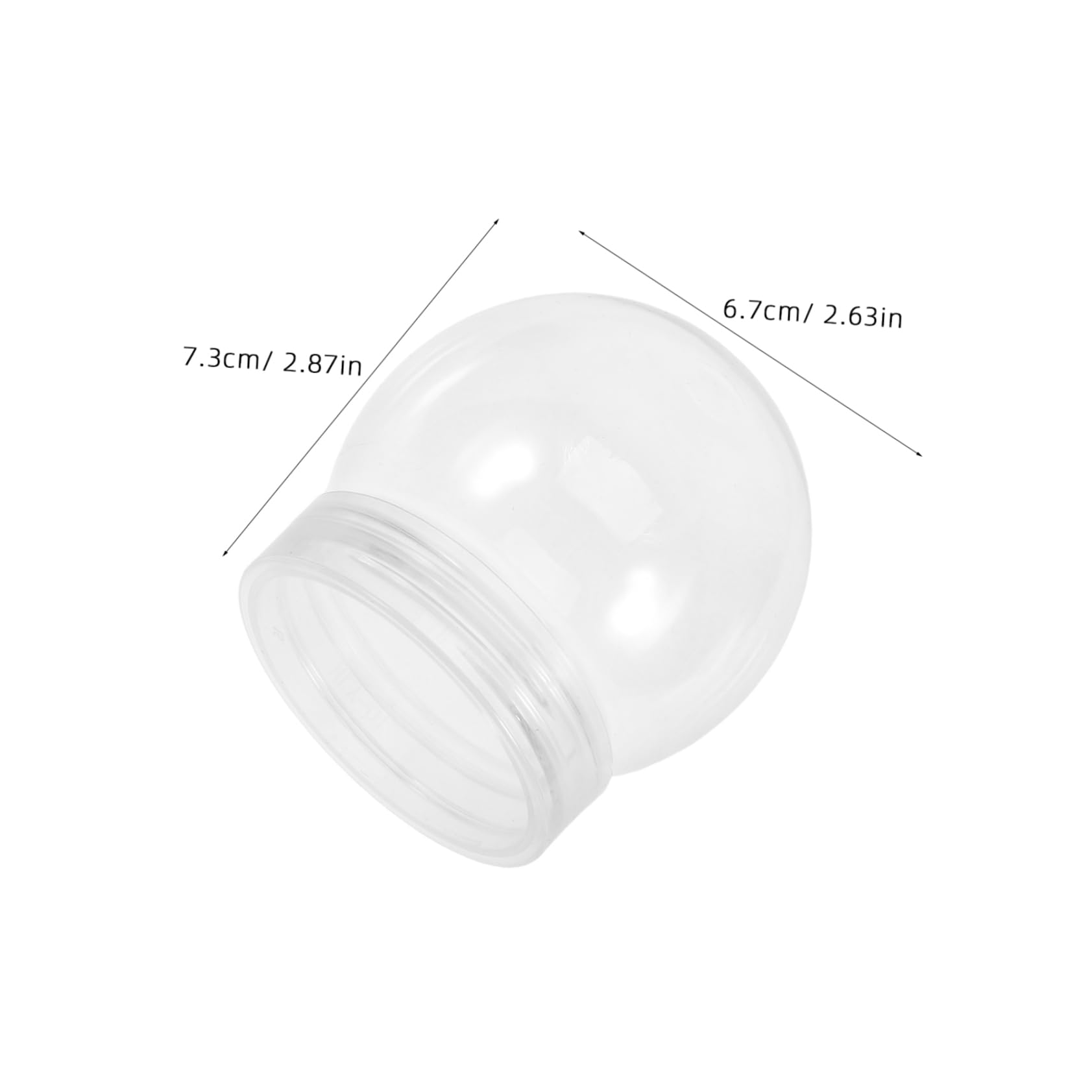 MAGICLULU Bolas Transparentes Capacidad 150ml de Plástico 24 Seguras y Prácticas para Ambientación en Navidad para Manualidades Navideñas DIY