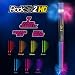 Pair of ROCKSTIX 2 HD: BRIGHT LIGHT UP MULTI COLOR CHANGE LED DRUMSTICKS, 7 Amazing Color effects, Set your gig on fire!