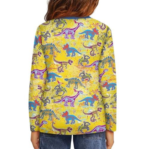 Image of Uourmeti Long Sleeve Tops for Boys Graphic T Shirts Teen Girls Active Pullover Tees