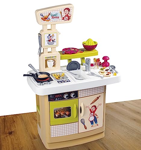 Smoby - Super Benny La Cucina Delle Delizie, 7600310916, +3 Anni, Accessori Per Cucinare Davvero, Grembiule Incluso, 32 Accessori, Ricettario - 3