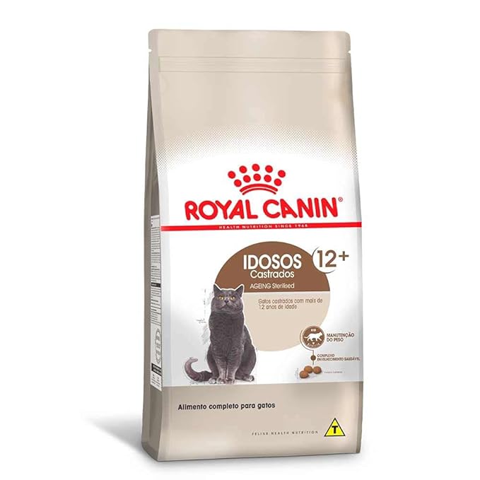 ROYAL CANIN Ração Sterilised 12+ Gatos Adultos 1,5kg Raça Adulto