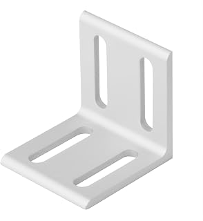 6 Pcs 4 Hole Slotted Corner Bracket for 2020, 2040 Series Aluminum Extrusion Profile, L Bracket Connector with 5.5mm Slot, Thickness 2.9mm