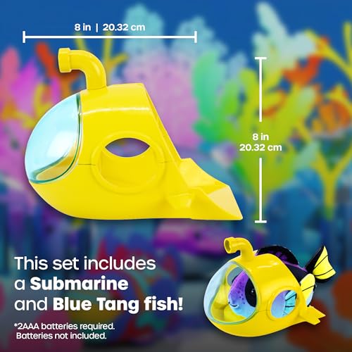 ZhuZhu Aquarium Submarine + Motorized Fish Toy (Blue Tang) - image 3