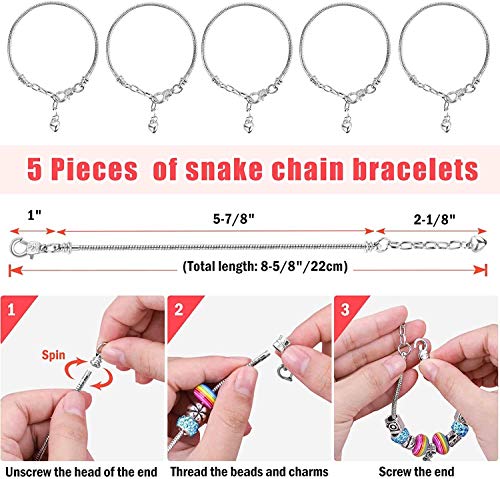 Cozywind 86 Pezzi Kit Braccialetti Fai da Te