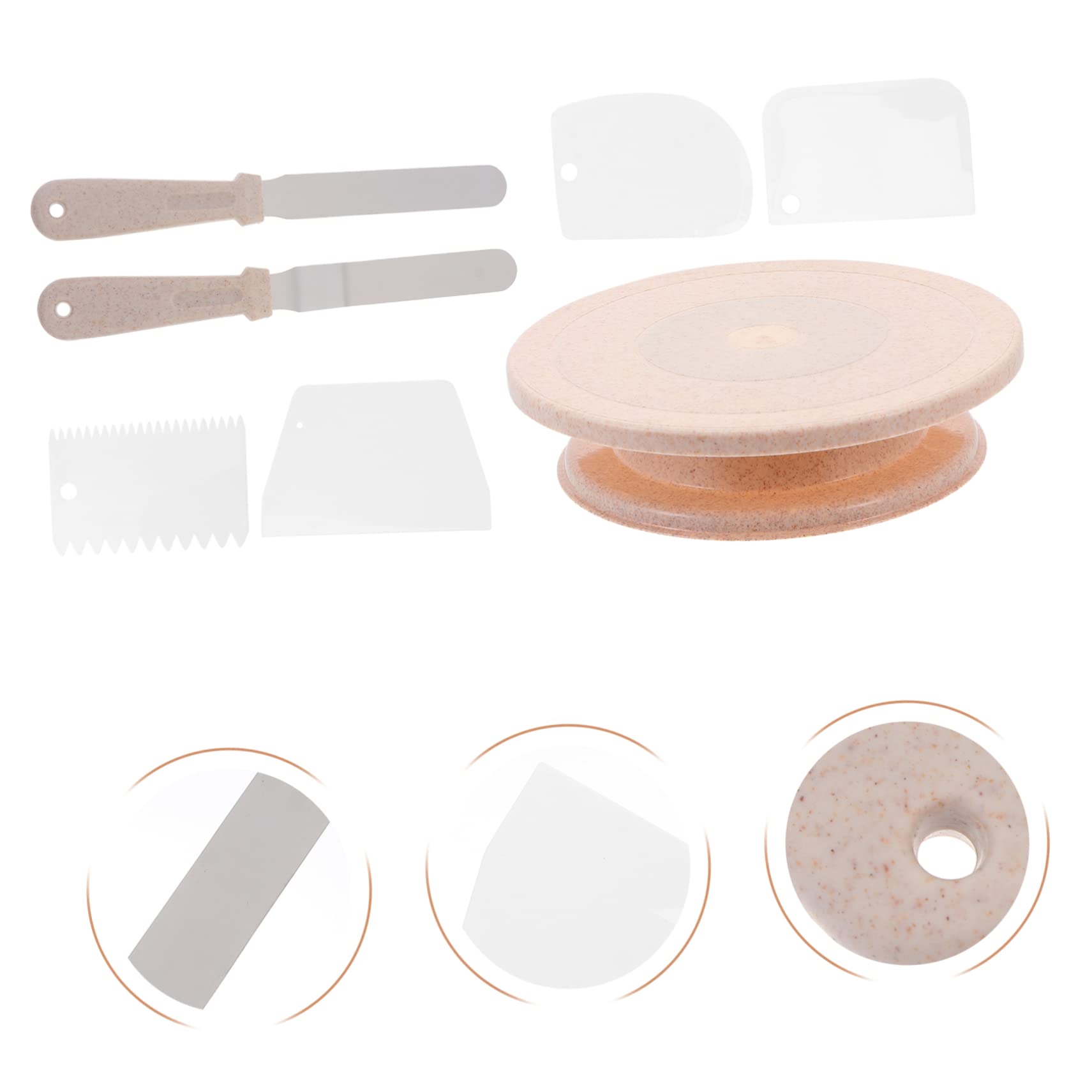 Kuchendrehtisch-ständer-Set Kuchendekorationstisch Zum Backen Backzubehör Aus Hochwertigem Material Mit Drehbarem Design Für Einfache Dekoration Und Reinigung