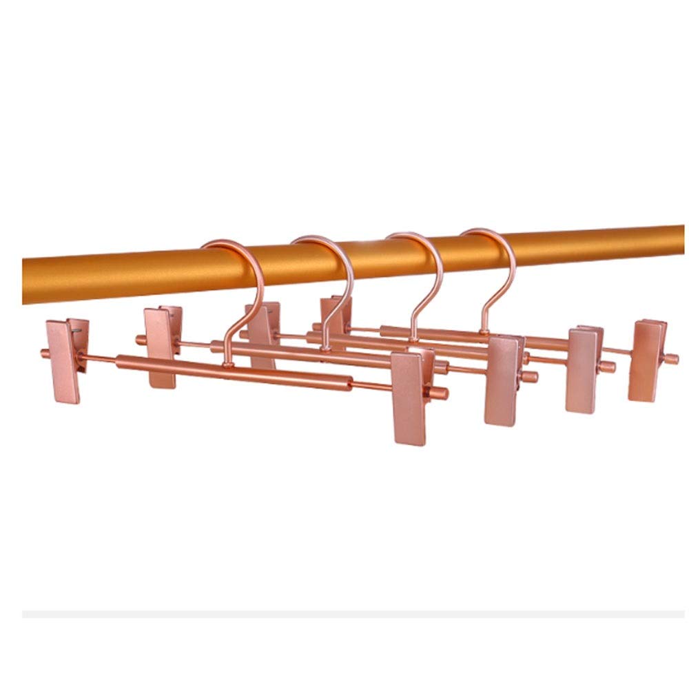 LYGXWJFC Cintres pour Adultes, cintres en métal Robuste pour Jupe et Pantalon, Cintre pour Pantalon avec Support à Clips, Crochet pivotant