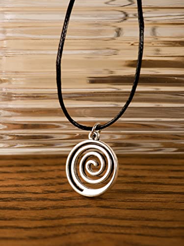 Sacina Gothic Spiral Choker Necklace, Black Boho Necklace, Christmas New Year Jewelry Gift For Women4