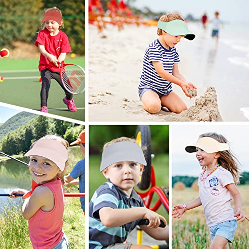 Kids Visor Sun Hat - Upf 50+ Portable Toddler Baseball Cap Adjustable Tennis Golf Hats For Boys Grils Purple 5-12 Years #TOP6
