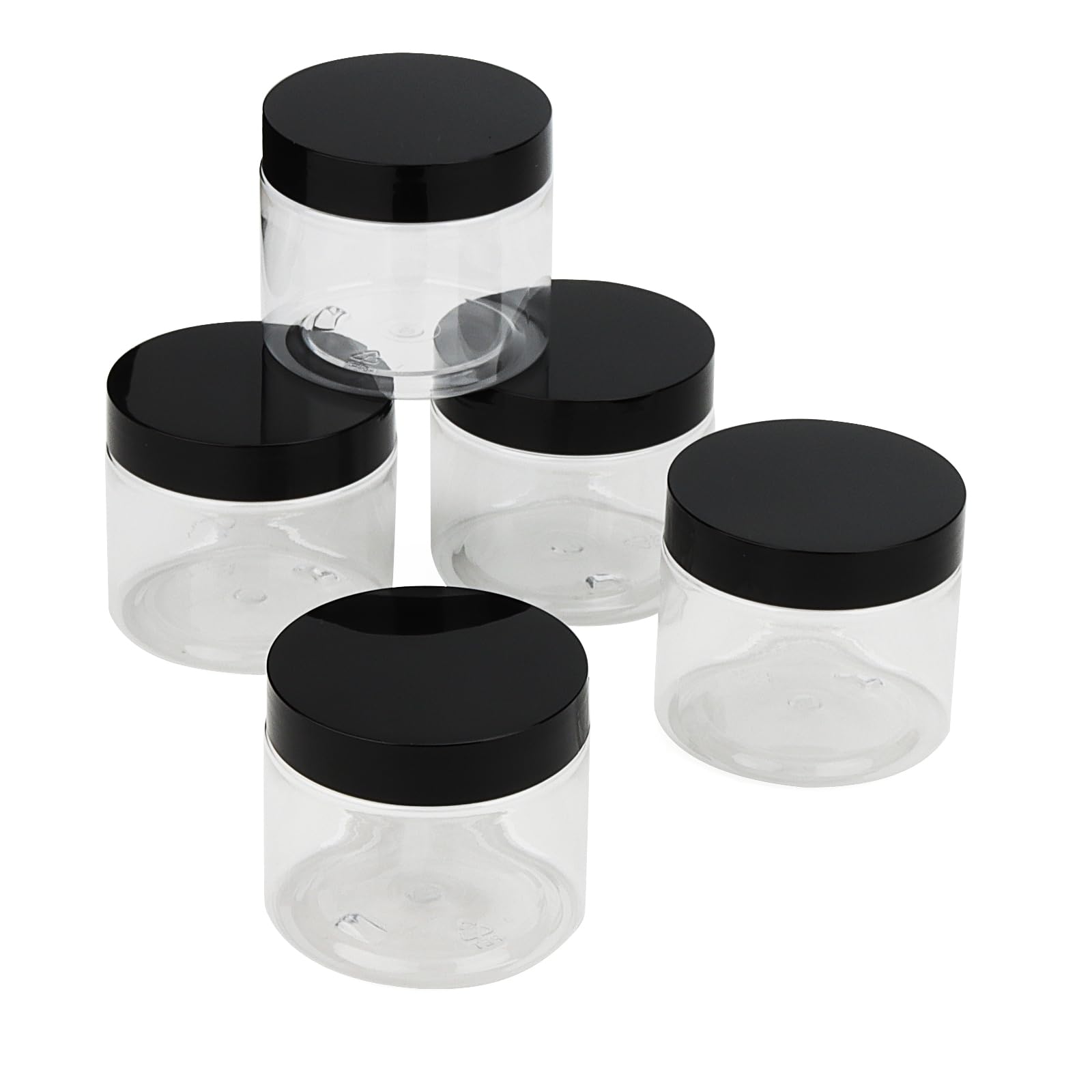 Plastic potjes met deksel 300ml - 400 stuks - grote voorraad