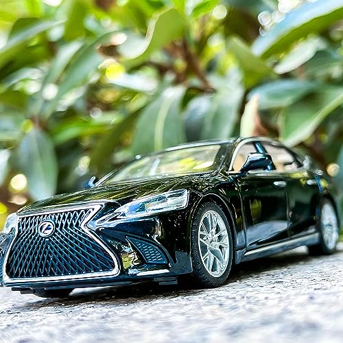Image of 1 /32 Compatible for Lexus Ls500h Model Car, Zinc Alloy Pull Back Toy car with Sound and Light for Kids Boy Girl Gift-Black