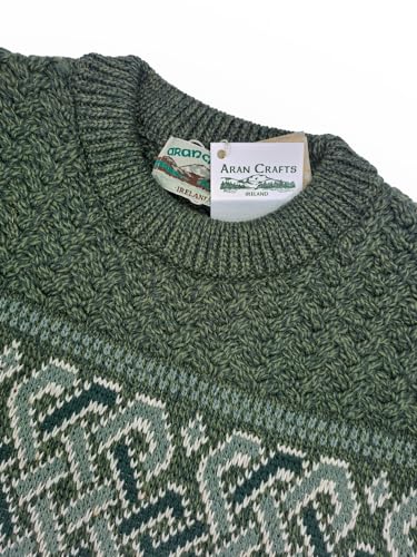 Aran Crafts Unisex Jacquard Sweater 100% Merino Wool, Made in Ireland4