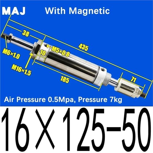 Vérin pneumatique MAJ16 compact à course réglable pour optimiser vos machines - 3