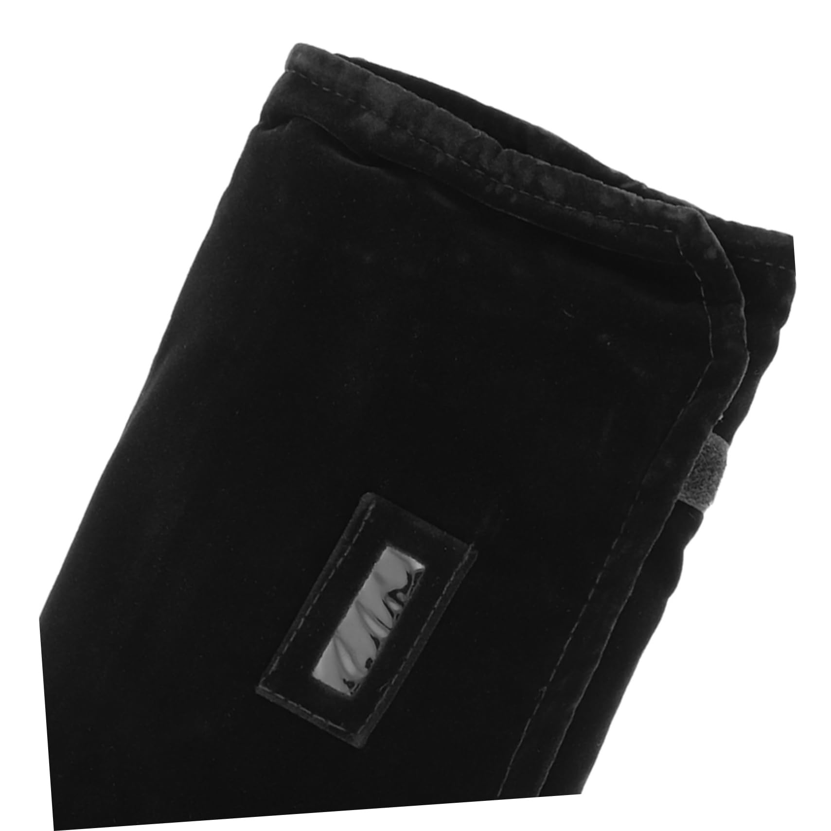 MAGICLULU Astuccio Organizer Gioielli Pieghevole in Flanella Nero | Custodia Arrotolabile Leggera, Mantiene Piccoli Accessori Ordinati e Protetti, Formato Compatto da Viaggio