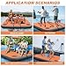 VOFiTNY Inflatable Floating Dock Swim Air Platform Island Raft Mat for Lake Beach Ocean with Rope Ladder, Non-Slip Surface
