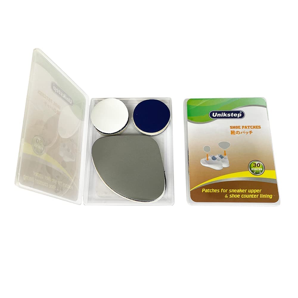 Unikstep 30 Pieces 5 Colors Shoe Repair Patches Kit, Worn Sneaker Upper