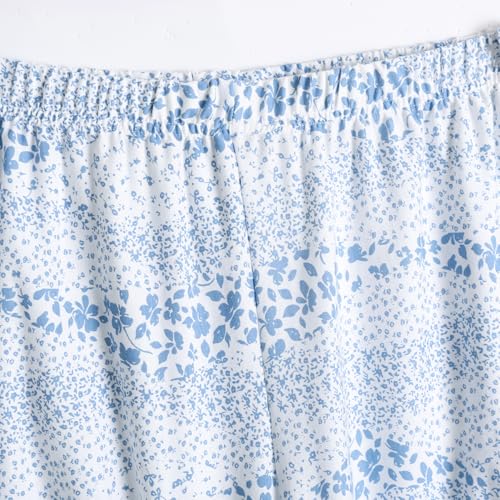 Image of PNAEONG Women Pajama Set Sleepwear Tops with Capri Pants Casual and Fun Prints Pajama Sets