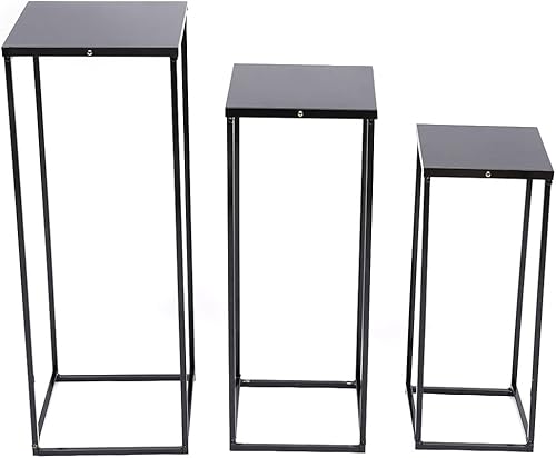 Miniatura 1 de Eapmic Soporte de metal para flores de boda, jarrón de piso, columna de flores, soporte geométrico para centros de mesa, arreglos florales de mesa,