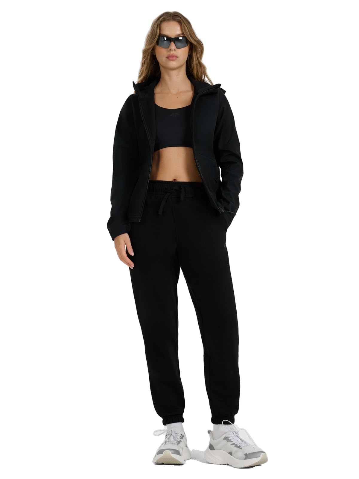 4F Kurtka softshell wiatroodporna membrana 5000 damska - czarna L
