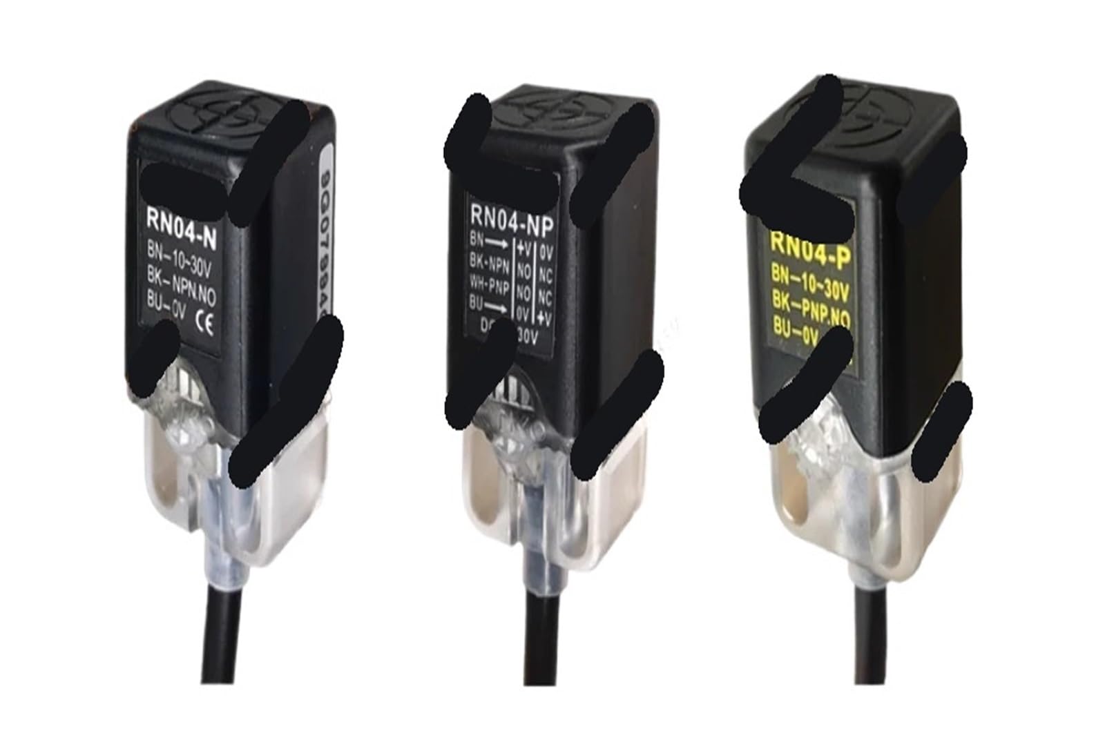XDDQWSWA 2PCS RN04-N3 or RN04-NP Inductive Proximity Switch Sensor SN 4mm(RN04-NP NPN PNP)