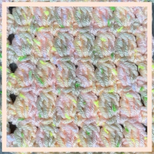 Image of Tweed Twinkles Soft Baby Yarn for Crocheting, 4-Pack (696Yds / 400G), Free Patterns - Acrylic Baby Blanket Knitting Yarn with Flecks - Size 3 DK Light Worsted Weight - Pale Peach