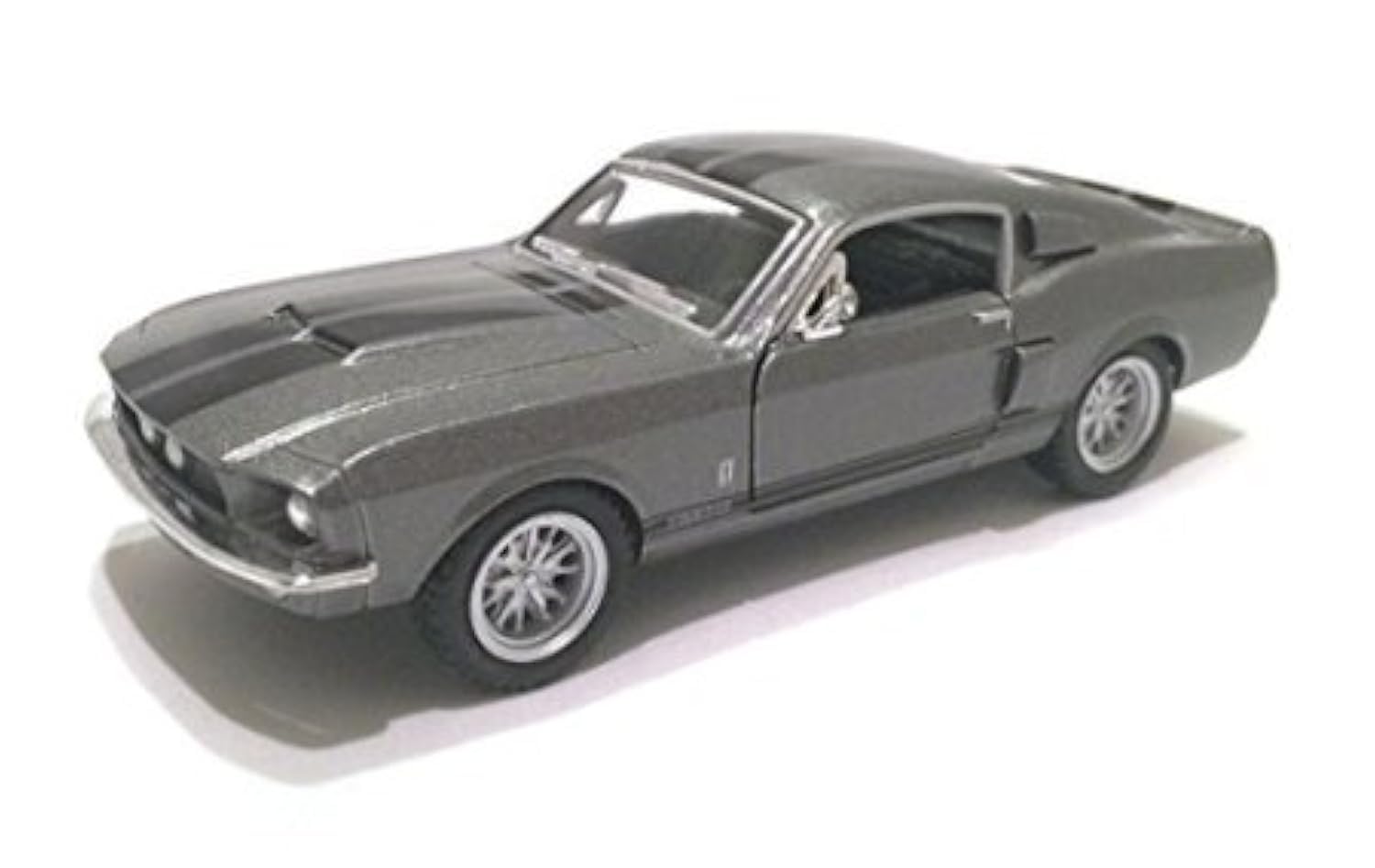 Dubblebla Scale 1/38 1967 Ford Shelby Mustang GT-500 diecast car Grey