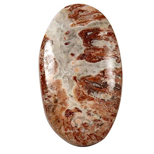 Jaspe cabochon ovale Rosita pierre fine pour sertissage 37ct