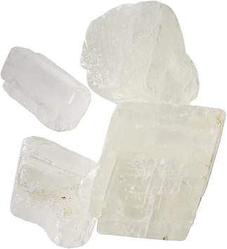 Shubhanjali Natural White Calcite Rough Raw Stone 200-250 Grams White Calcite Raw Stones for Reiki Healing Crystal Rock Chunk Loose Gemstone