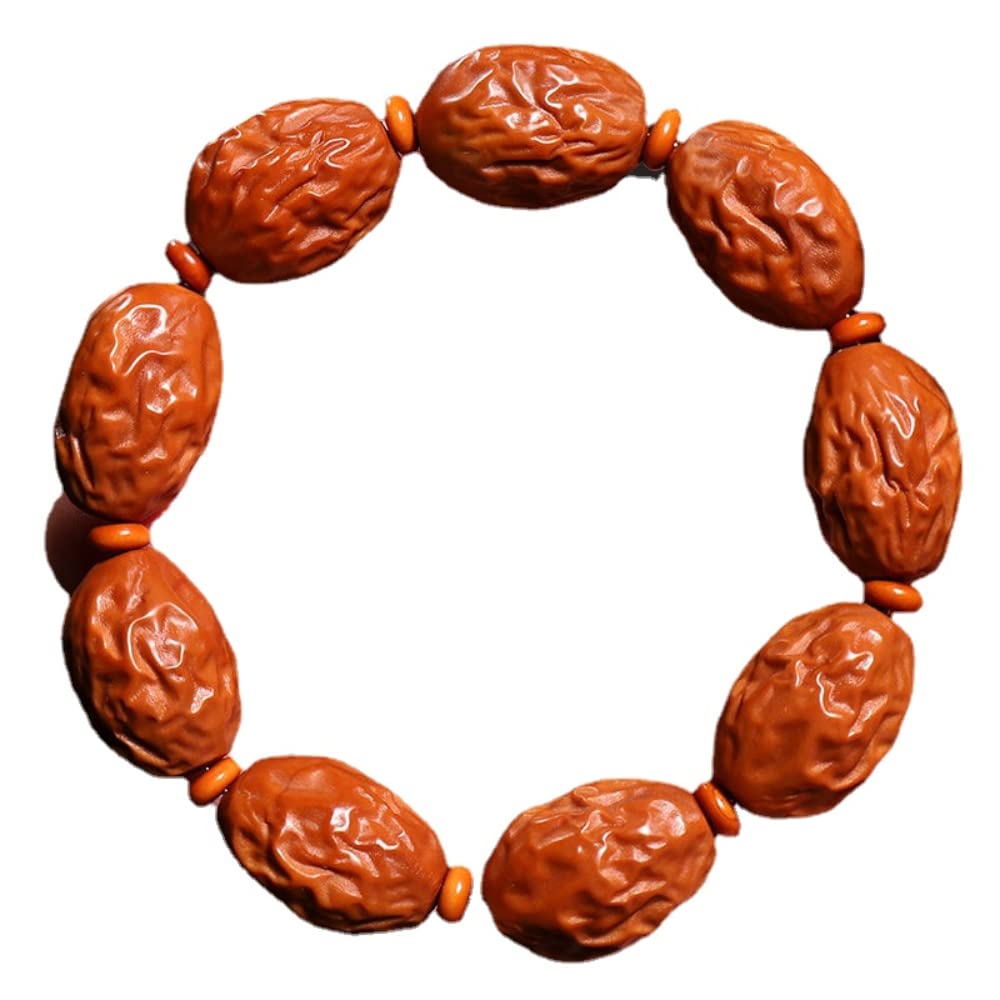 XIALON 1.8cm*2.4cm Olive Kernel Hand String Red Date Kernel Carving Early Birth Guizi Olive Hu Carving