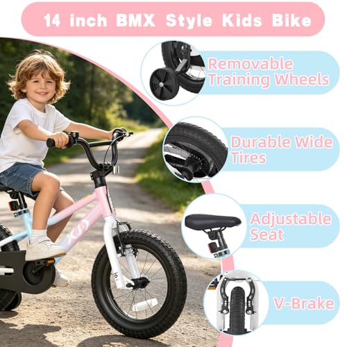 Image of XJD 12 14 16 inch Kids Bike BMX Style Bicycle for 3-10 Years Old