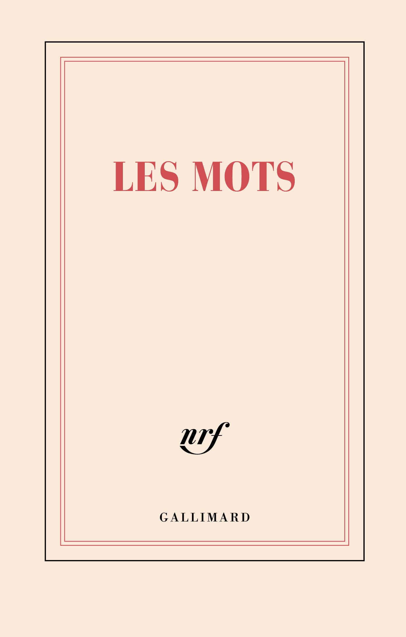 Carnet "Les mots" (papeterie)
