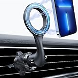 👍【Einhandbedienung 1s】: Im Vergleich zu anderen Handy Halterung Auto Magnet kann mit dieser Halterung die Position des Handys schnell und einfach mit einer Hand geändert werden. Keine Ablenkung während der Fahrt. Es ist geeignet für alle Smartphones. ❗Dieser Magnet autohalterung handy kann direkt für iPhone 14/13/12 Serien verwendet werden. ❗Wenn Sie ein iPhone 11 oder ein älteres Modell sowie ein Android-Handy besitzen, benötigen Sie den Magnatic Ring, der einfach zu bedienen ist.