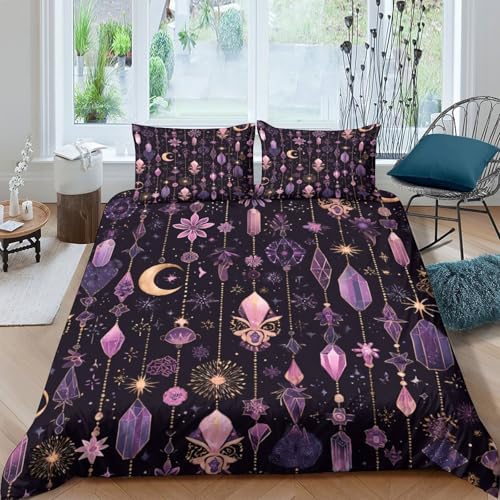 Housse de couette protéa 260x220 cm en microfibre imprimée 3D - 4