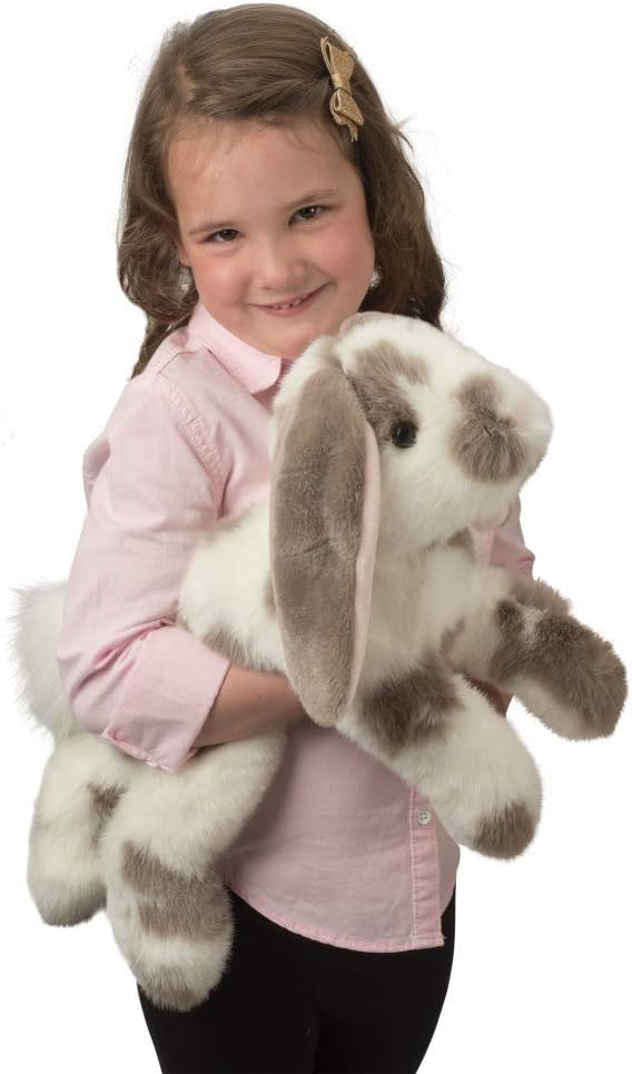 Douglas Ramsey Gray Spotted Bunny Rabbit Plush Stuffed Animal