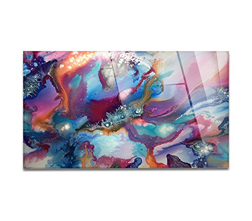 Giallobus - Cuadro sobre Vidrio ACRÍLICO PLEXIGLASS - Abstract Design - Acrylic Abstract - 80X140CM