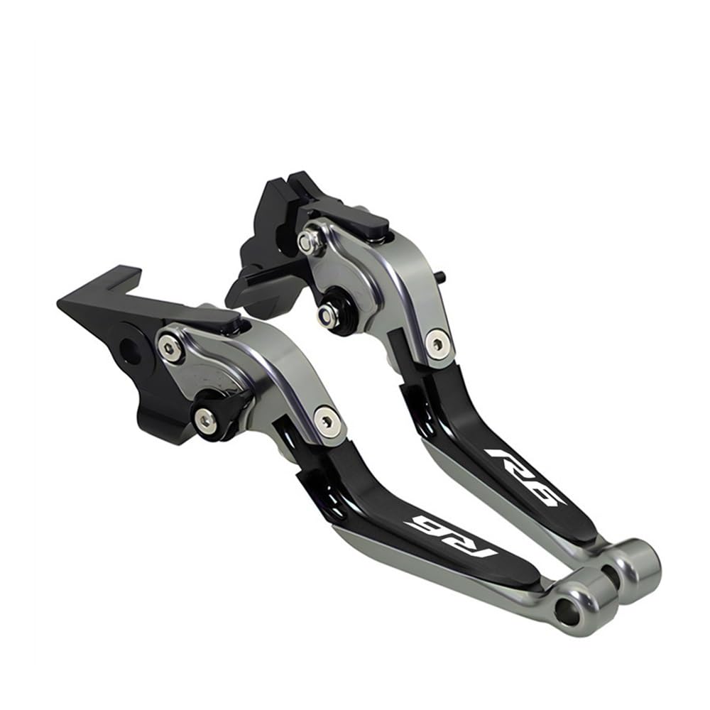 Zdgxfhsrh U Motorcycle Brake Clutch Levers For Ya&Maha Yzf R6 1999-2004 Clutch Lever Brake Set Adjustable Folding Handle Levers Motorcycle Accessories Parts(U)