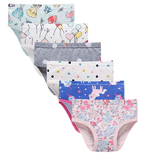 Sladatona Toddler Girls Underwear Unicorn Mermaid Panties Soft Cotton Briefs 3-4t Multicolored